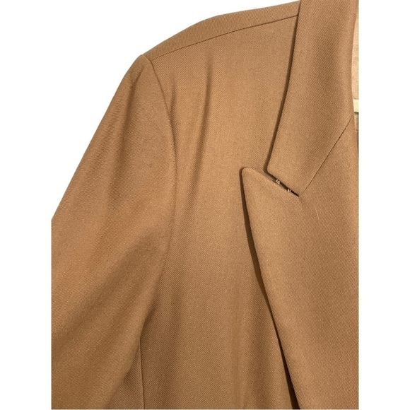 Vintage Pendleton 100% Wool Double Breasted Camel Jacket Size 16 Tall - Picture 5 of 13